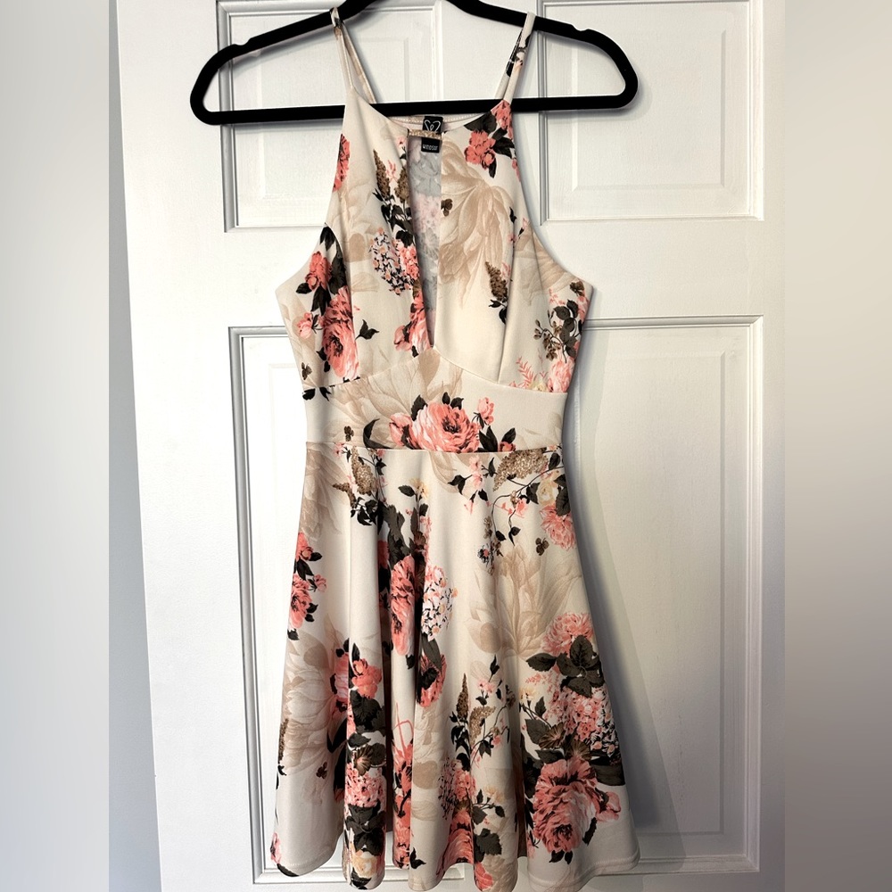 Cream Floral dress